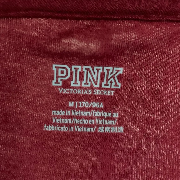 PINK Victoria’s Secret Cropped PJ TOP - Picture 4 of 5